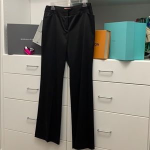 Sleek shiny tuxedo pants